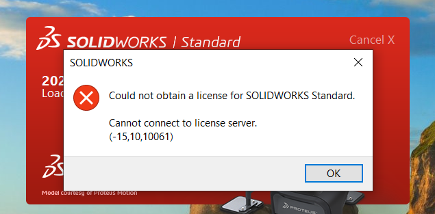 خطای لایسنس سالیدورکس (SOLIDWORKS License Error)