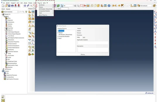 پلاگین آباکوس (Abaqus Plug-ins)