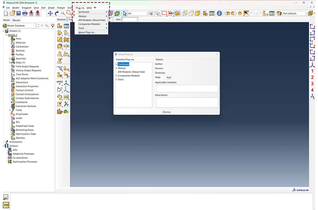 پلاگین آباکوس (Abaqus Plug-ins)